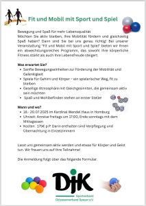 Fit und Mobil mit Sport und Spiel
