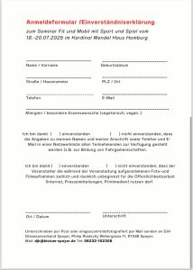 Fit und Mobil mit Sport und Spiel