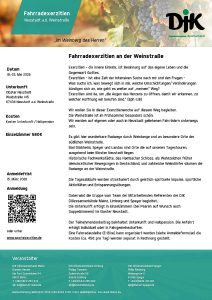 Fahrradexerzitien 2026 in Neustadt